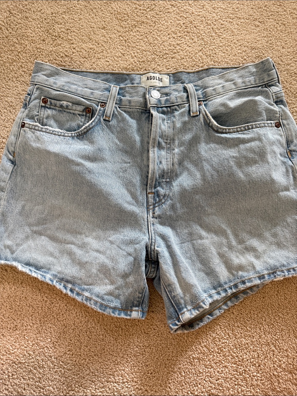 Agolde Parker Long Jean Short Twister Size 28 - Picture 6 of 13